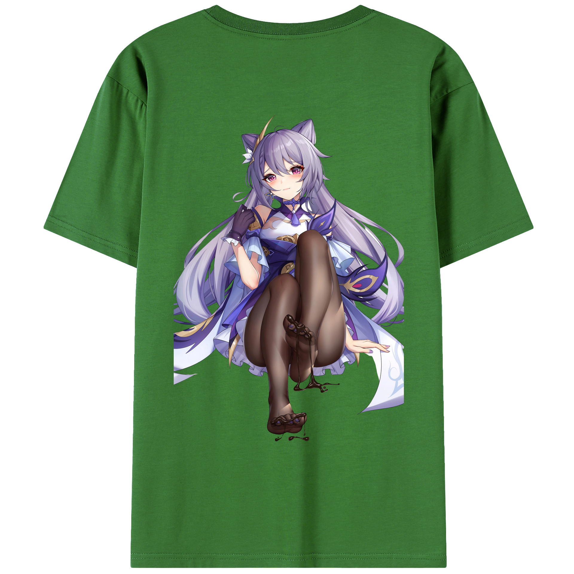 げんし神 刻晴 こくせい genshin Kokusei レディース半袖Tシャツ(バックプリント)